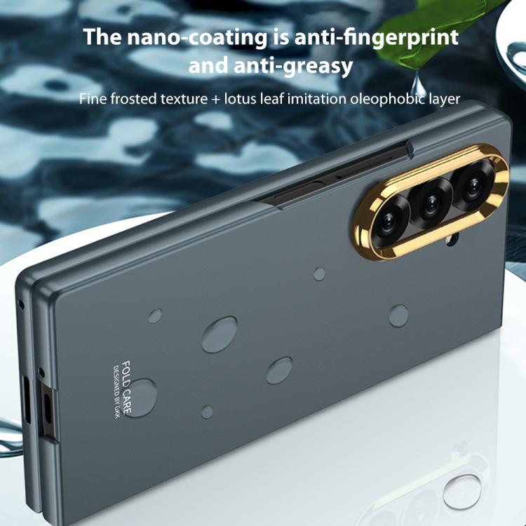 For Samsung Galaxy Z Fold7 5G GKK Integrated Ultra-thin Electroplating Lens Frame Phone Case
