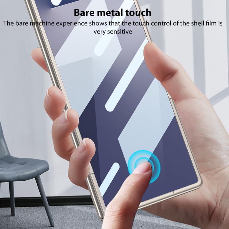 For Samsung Galaxy Z Fold7 5G GKK Integrated Ultra-thin Electroplating Lens Frame Phone Case