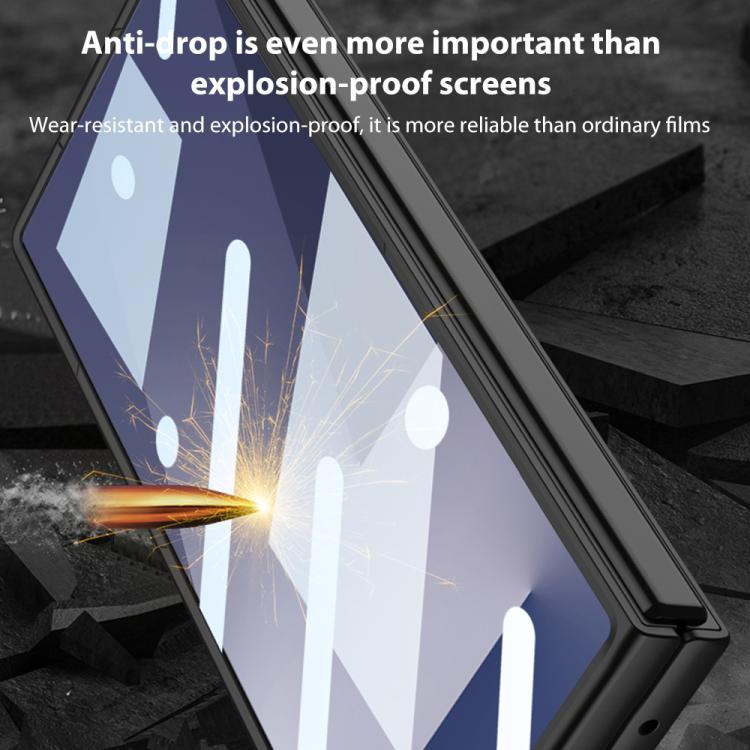 For Samsung Galaxy Z Fold7 5G GKK Integrated Ultra-thin Electroplating Lens Frame Phone Case