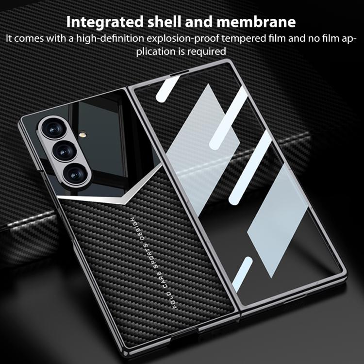 For Samsung Galaxy Z Fold7 5G GKK Integrated Plating Leather Knight Full Coverage Phone Case