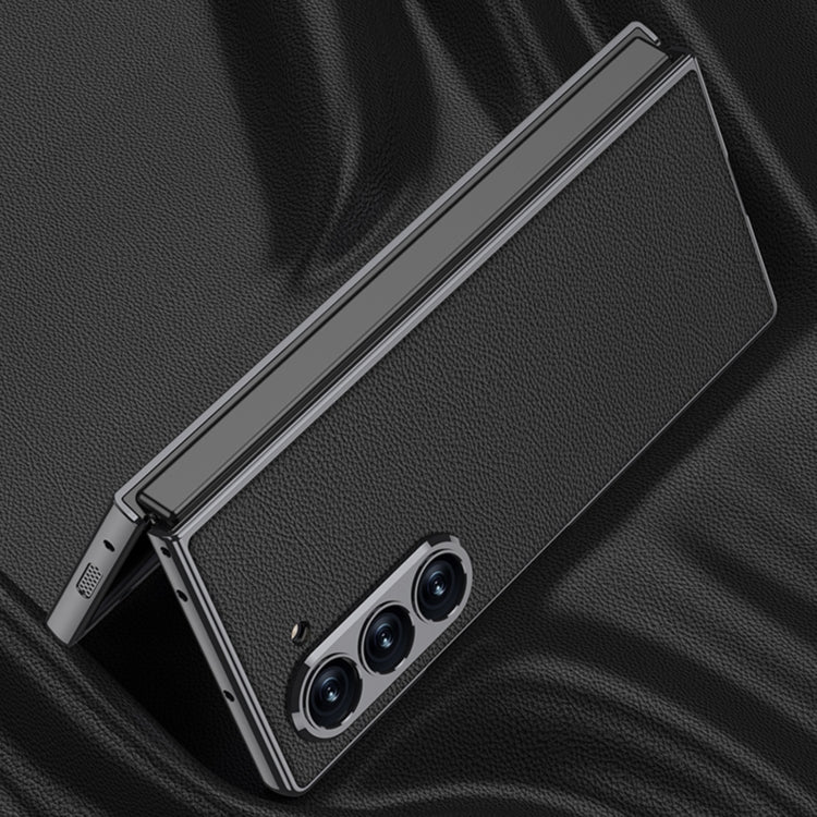 For Samsung Galaxy Z Fold6 GKK Integrated Plating Leather Full Coverage Phone Case