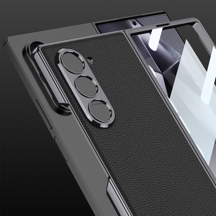 For Samsung Galaxy Z Fold6 GKK Integrated Plating Leather Full Coverage Phone Case