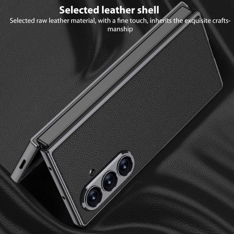 For Samsung Galaxy Z Fold7 5G GKK Integrated Plating Leather Full Coverage Phone Case