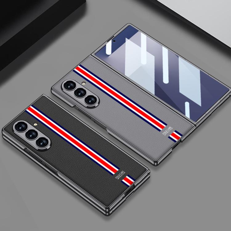 For Samsung Galaxy Z Fold7 5G GKK Integrated Plating Leather Full Coverage Phone Case