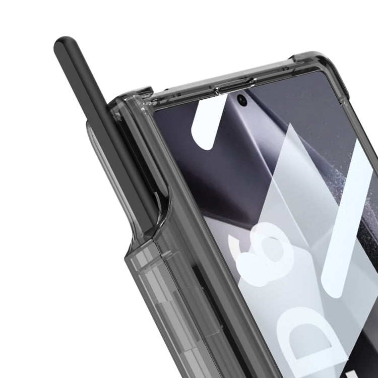 For Samsung Galaxy Z Fold6 GKK Integrated Airbag Hinge Full Coverage MagSafe Phone Case with Holder / Pen Box, Not Included Pen