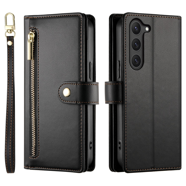 For Samsung Galaxy S23 5G Nine Card-slot Zipper Wallet Bag Leather Phone Case