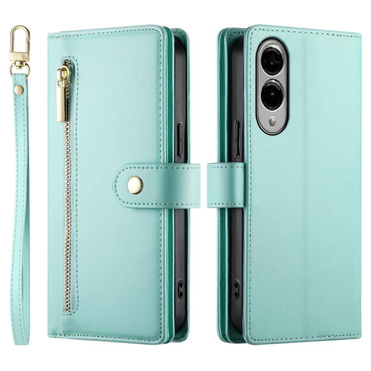 For Samsung Galaxy S25 Edge 5G Nine Card-slot Zipper Wallet Bag Leather Phone Case