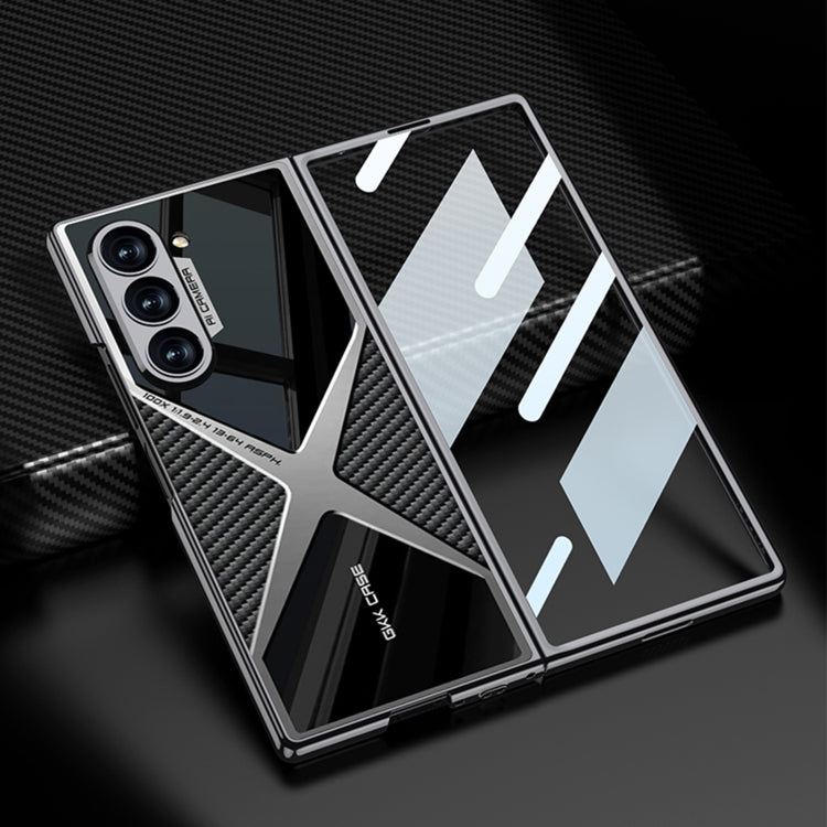 For Samsung Galaxy Z Fold6 GKK Integrated Leather Electroplating Supersonic Speed Shockproof Phone Case