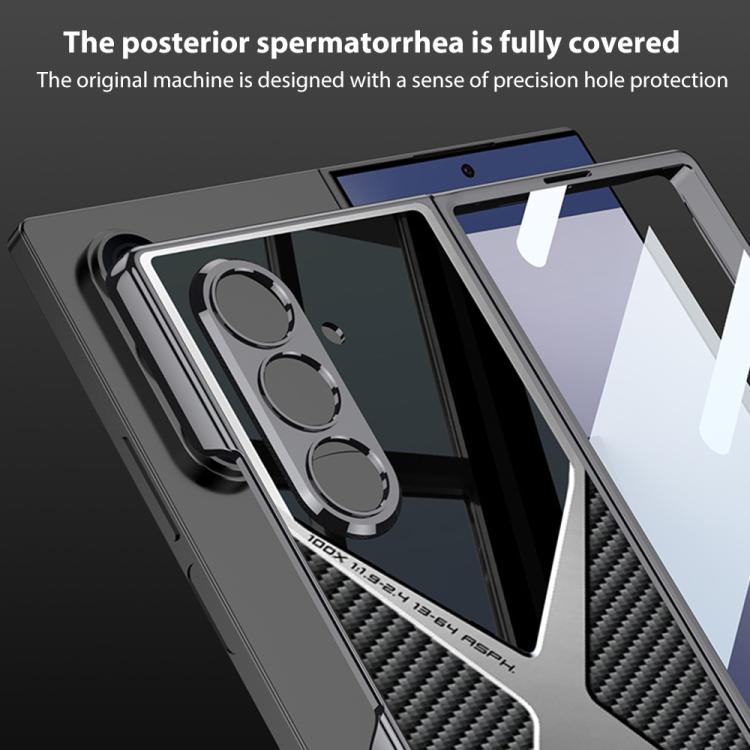 For Samsung Galaxy Z Fold7 5G GKK Integrated Leather Electroplating Supersonic Speed Shockproof Phone Case