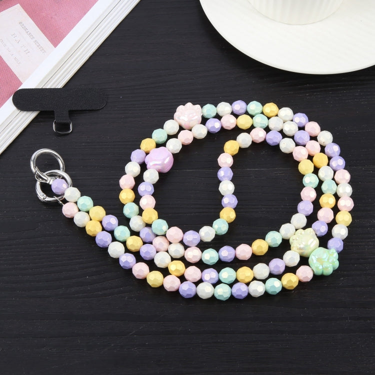 Mobile Phone Anti-lost Diamond Colored Bead Long Chain