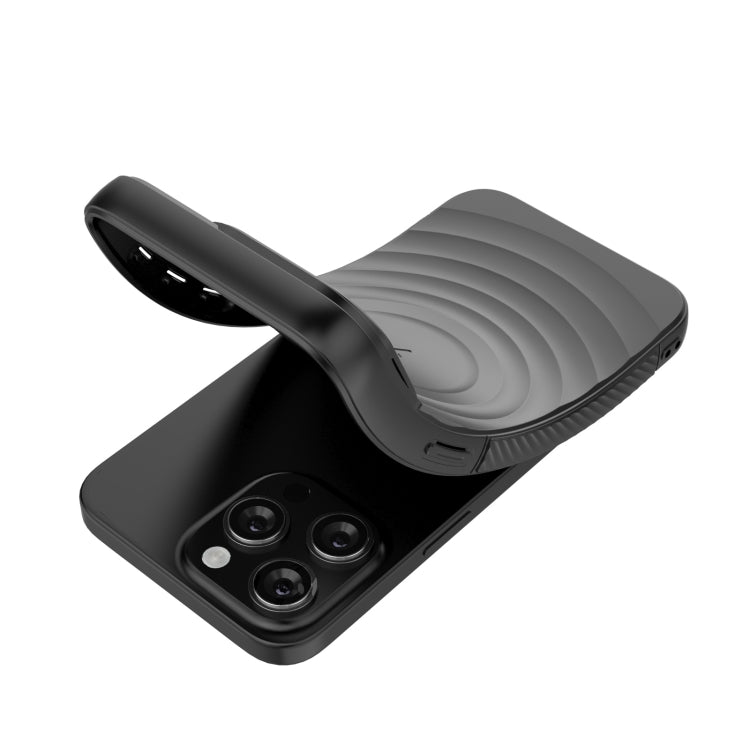 For iPhone 15 Pro Max Lens Frame Bracket Corrugated MagSafe Phone Case