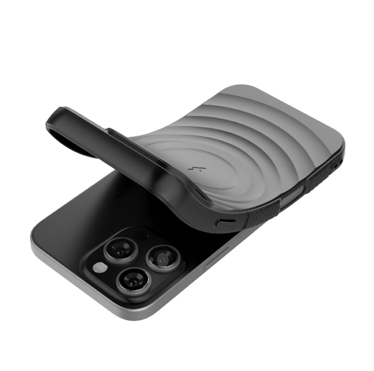 For iPhone 16 Pro Max Lens Frame Bracket Corrugated MagSafe Phone Case