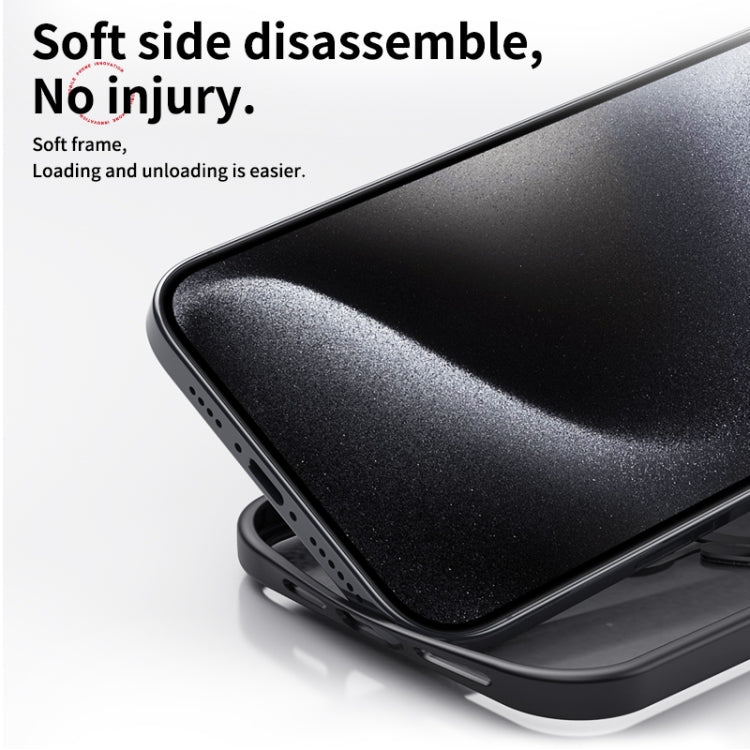 For iPhone 16 Pro Max Double Ring MagSafe Magnetic Holder Phone Case