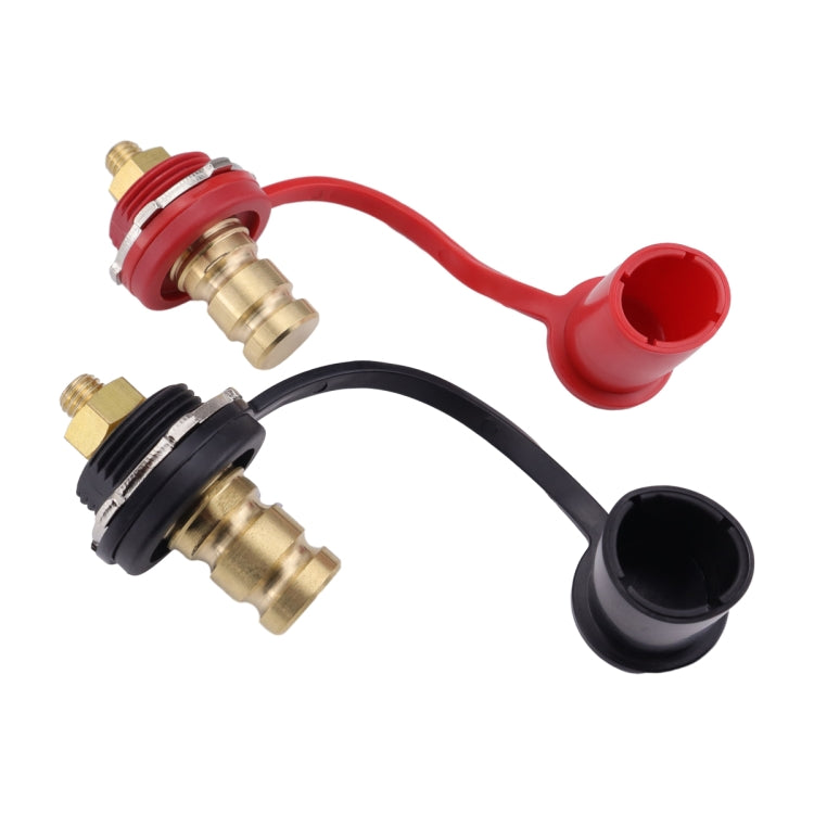 Pair 250A Car Stud Battery Charger Binding Post - Black + Red