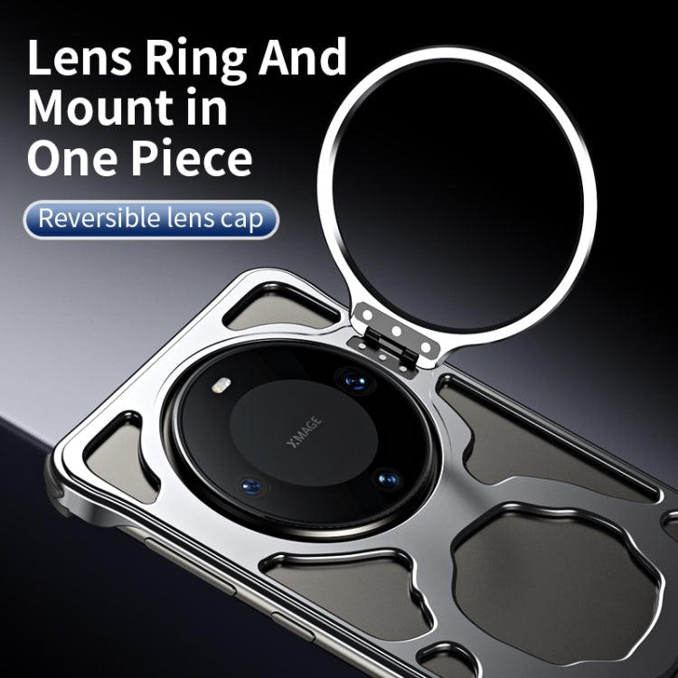 For Huawei Mate 60 Pro Auspicious Cloud Series MagSafe Metal Phone Case with Bracket
