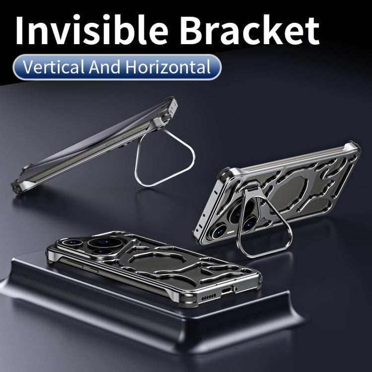 For Huawei Pura 70 Auspicious Cloud Series MagSafe Metal Phone Case with Bracket