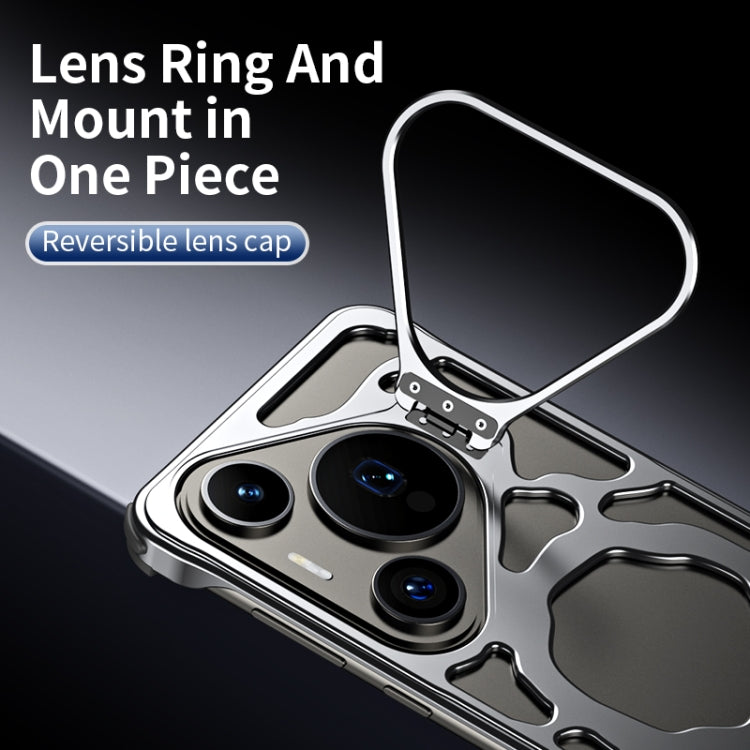 For Huawei Pura 70 Auspicious Cloud Series MagSafe Metal Phone Case with Bracket