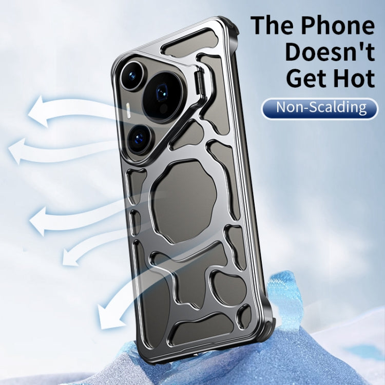 For Huawei Pura 70 Auspicious Cloud Series MagSafe Metal Phone Case with Bracket