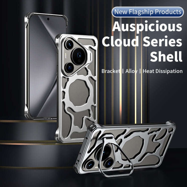For Huawei Pura 70 Pro Auspicious Cloud Series MagSafe Metal Phone Case with Bracket