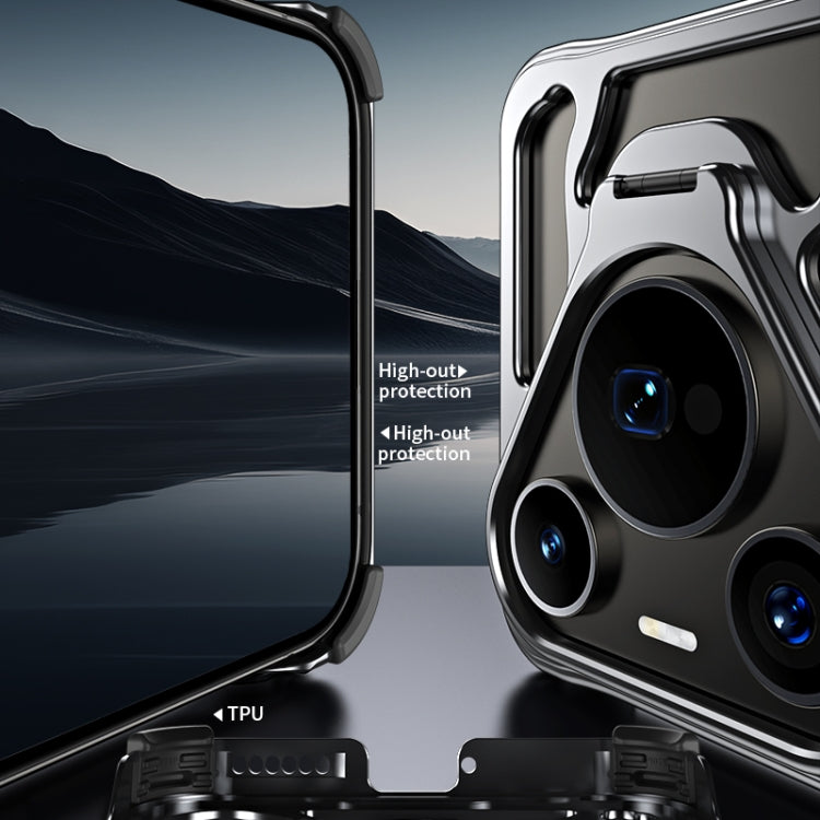 For Huawei Pura 70 Ultra Auspicious Cloud Series MagSafe Metal Phone Case with Bracket