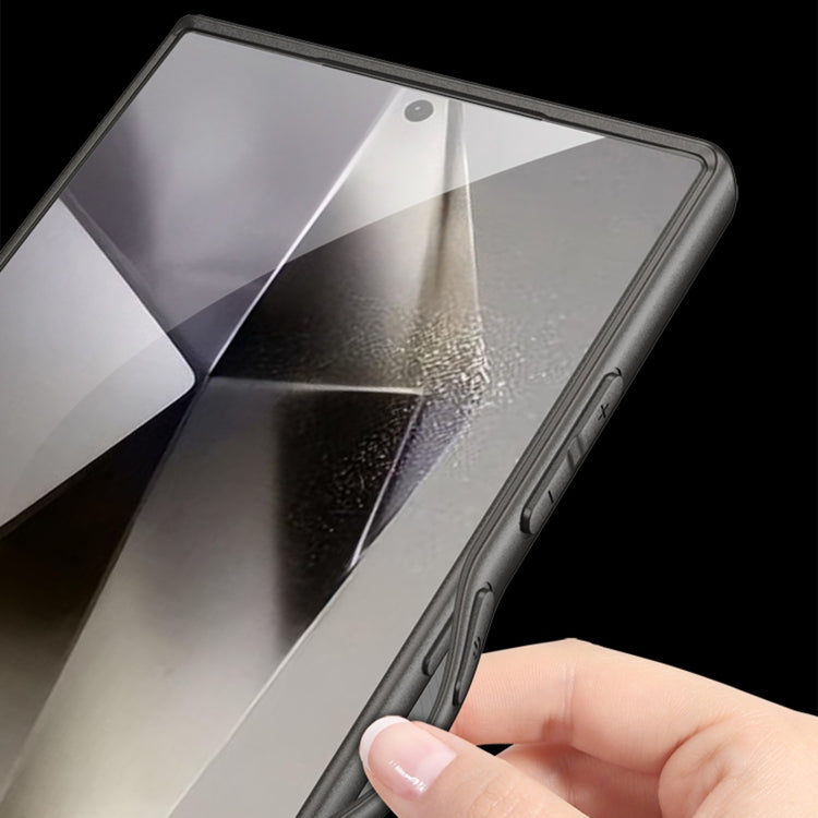 For Samsung Galaxy S24 Ultra 5G GKK Asterism Metal Paint Skin Feel Leather Full Coverage Phone Case, Not Included Pen