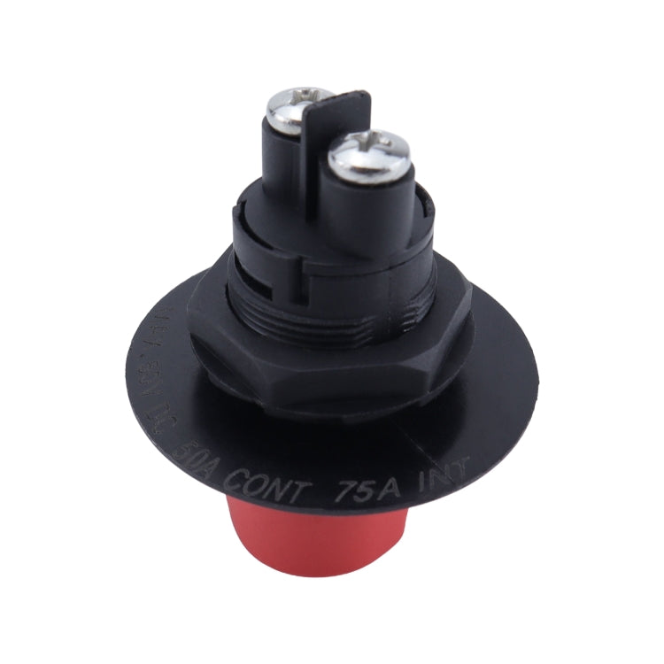 Yacht RV 12V 50A Battery DC Switch with 4pcs Terminals - Black