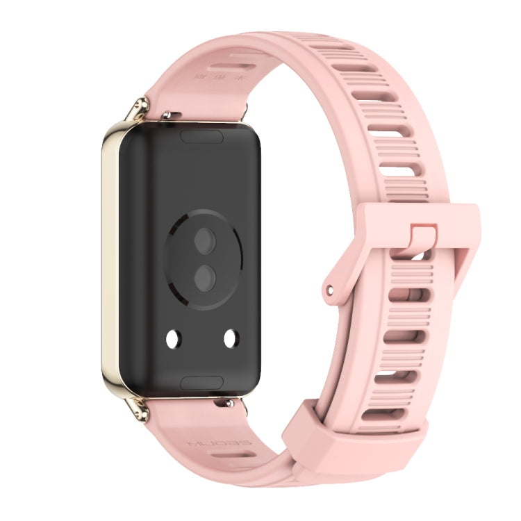 For Honor Band 10 / 9 MIJOBS Flat Hole Breathable TPU Watch Band