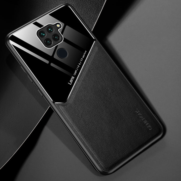 For Xiaomi Redmi 10X 4G All-inclusive Leather + Organic Glass Phone Case with Metal Iron Sheet