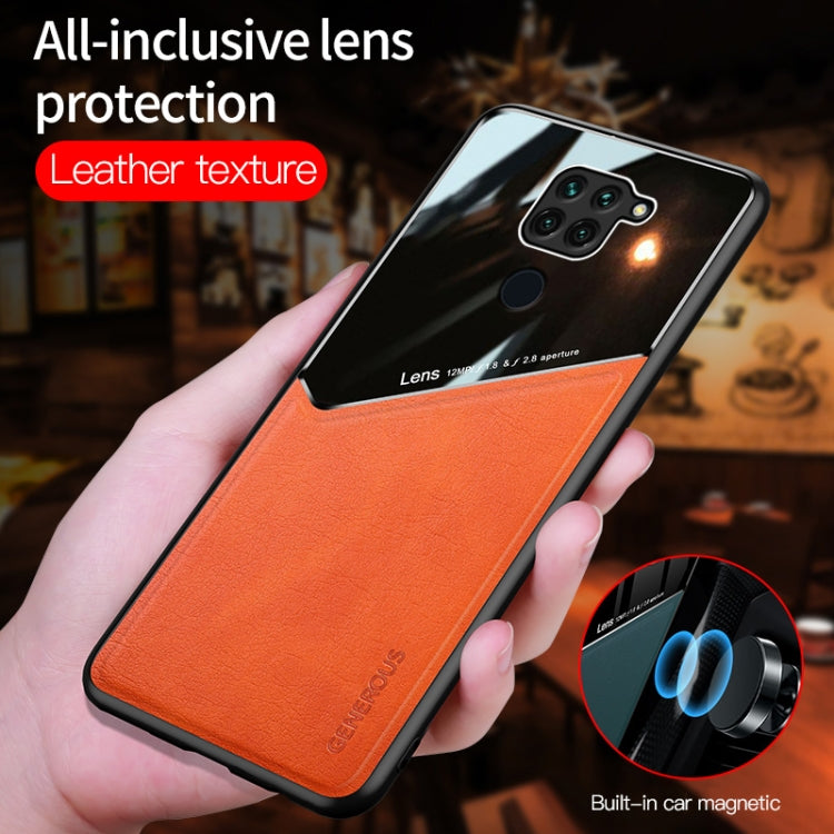 For Xiaomi Redmi 10X 4G All-inclusive Leather + Organic Glass Phone Case with Metal Iron Sheet