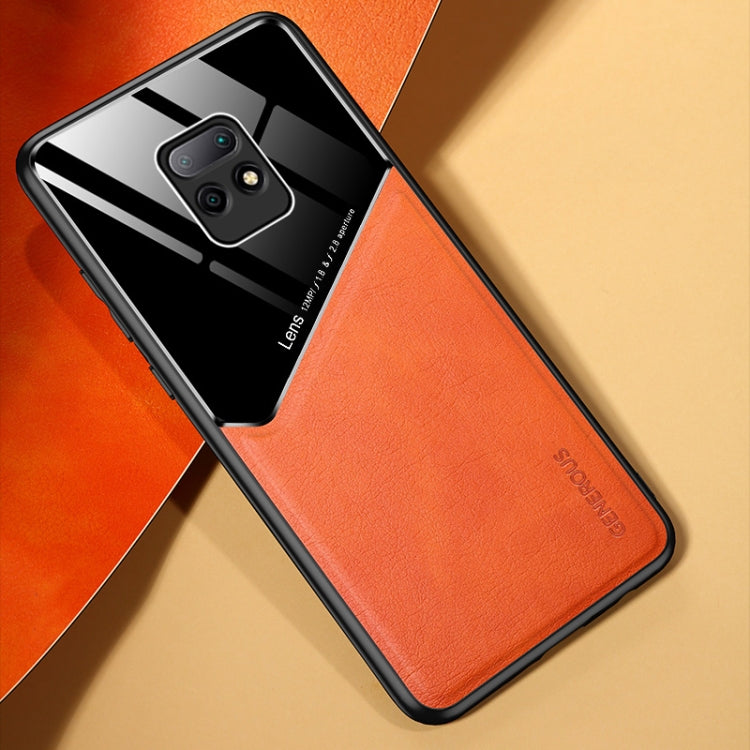 For Xiaomi Redmi 10X 5G All-inclusive Leather + Organic Glass Phone Case with Metal Iron Sheet