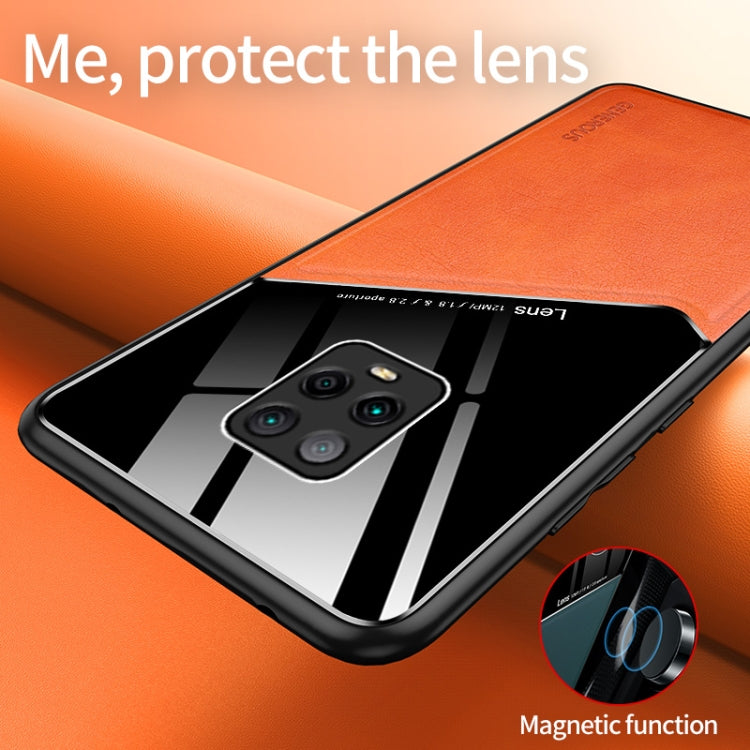 For Xiaomi Redmi 10X Pro 5G All-inclusive Leather + Organic Glass Phone Case with Metal Iron Sheet