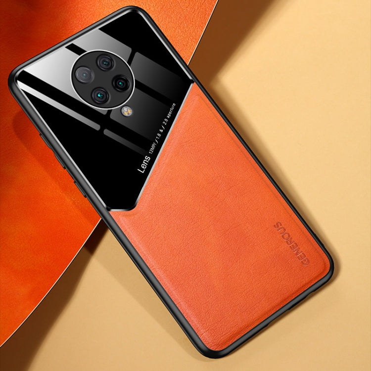 For Xiaomi Redmi K30 Pro All-inclusive Leather + Organic Glass Phone Case with Metal Iron Sheet