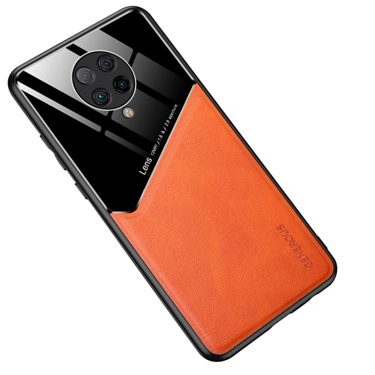 For Xiaomi Redmi K30 Pro All-inclusive Leather + Organic Glass Phone Case with Metal Iron Sheet