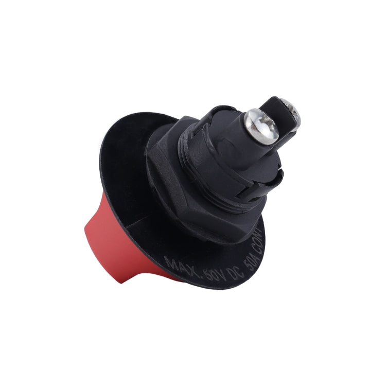 Yacht RV 12V 50A Battery DC Switch with 4pcs Terminals - Black