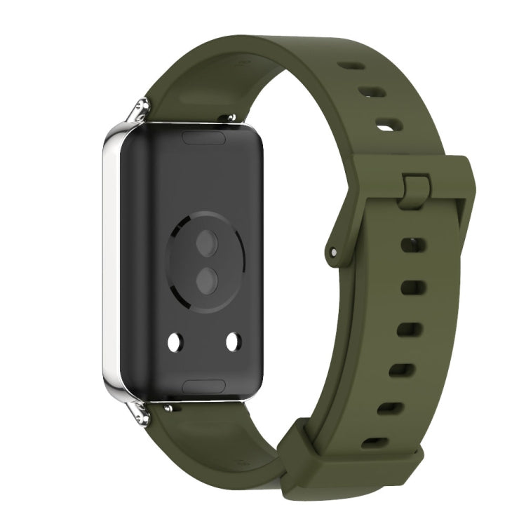 For Honor Band 10 / 9 MIJOBS Solid Color Silicone Watch Band