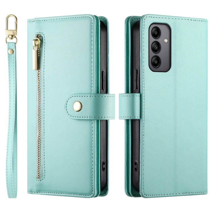 For Samsung Galaxy A05s Nine Card-slot Zipper Wallet Bag Leather Phone Case