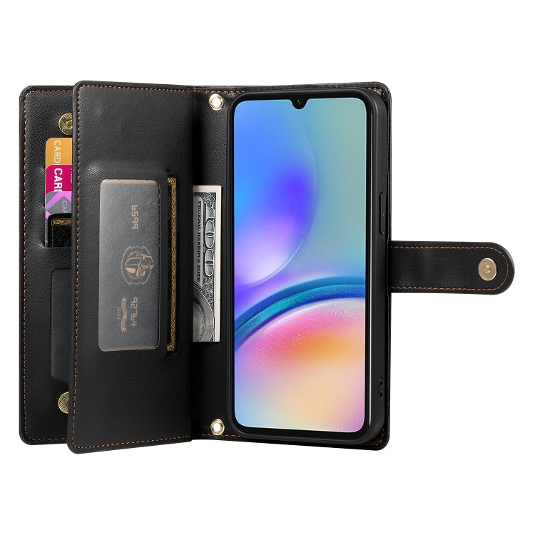 For Samsung Galaxy A05s Nine Card-slot Zipper Wallet Bag Leather Phone Case