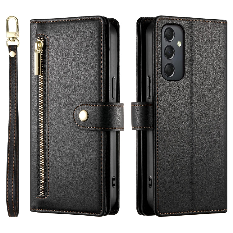 For Samsung Galaxy A24 4G Nine Card-slot Zipper Wallet Bag Leather Phone Case