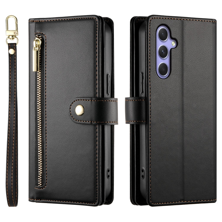 For Samsung Galaxy A54 5G Nine Card-slot Zipper Wallet Bag Leather Phone Case