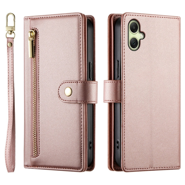 For Samsung Galaxy A06 / A07 4G Nine Card-slot Zipper Wallet Bag Leather Phone Case
