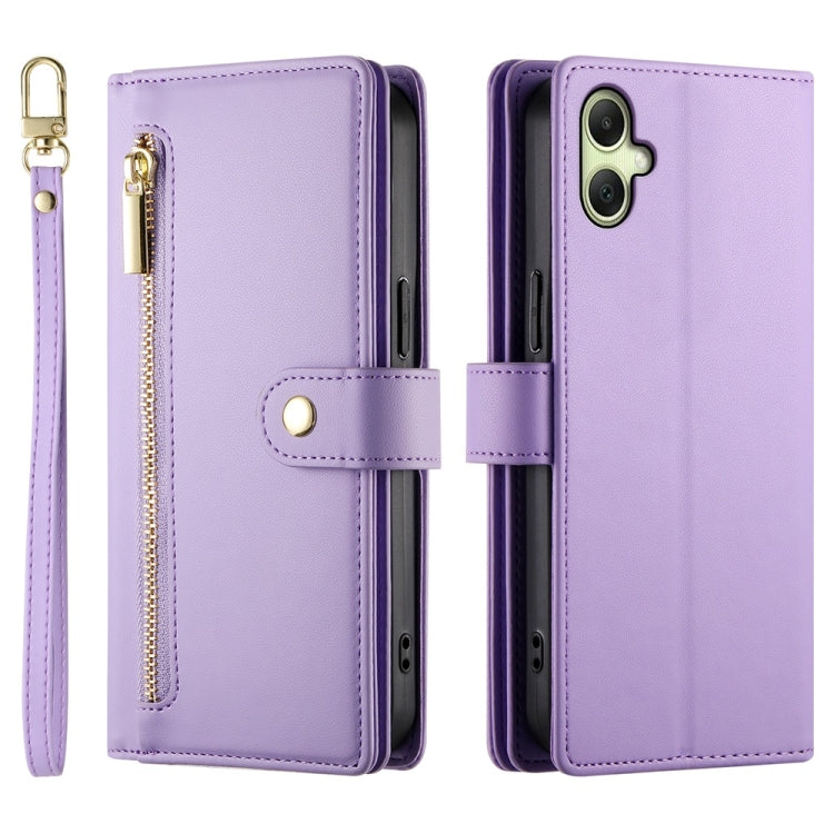 For Samsung Galaxy A06 / A07 4G Nine Card-slot Zipper Wallet Bag Leather Phone Case