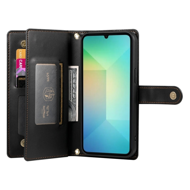 For Samsung Galaxy A06 / A07 4G Nine Card-slot Zipper Wallet Bag Leather Phone Case