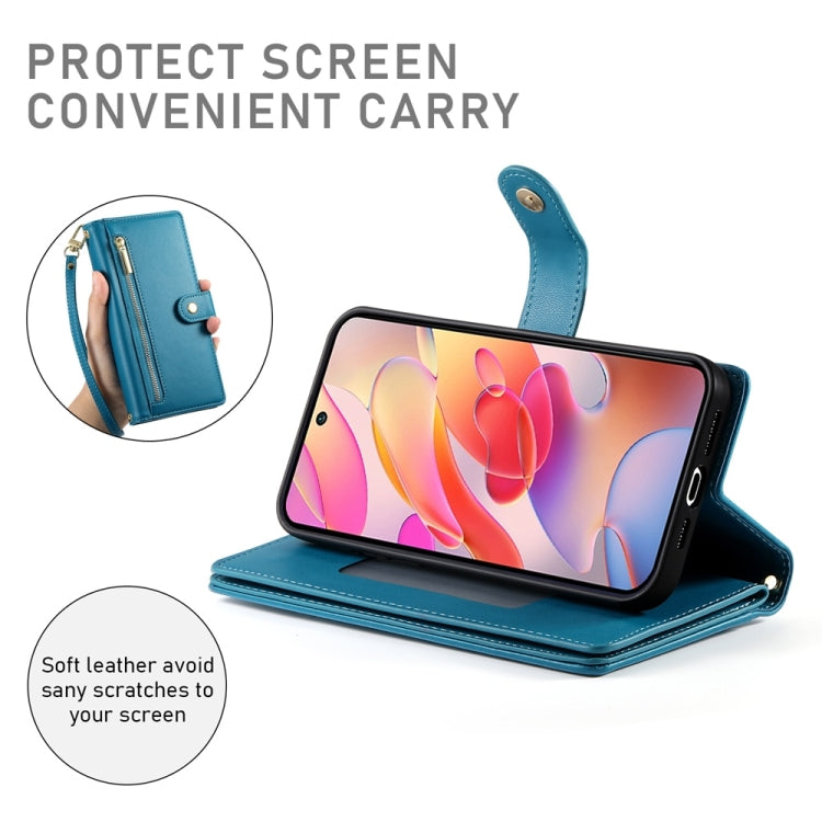 For Samsung Galaxy A26 5G / A16 / A17 4G Nine Card-slot Zipper Wallet Bag Leather Phone Case