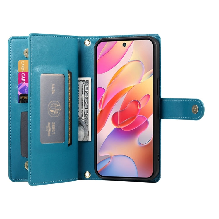 For Samsung Galaxy A36 Nine Card-slot Zipper Wallet Bag Leather Phone Case