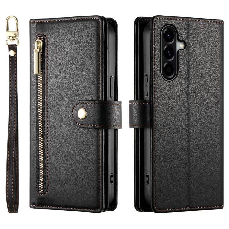 For Samsung Galaxy A37 5G Nine Card-slot Zipper Wallet Bag Leather Phone Case