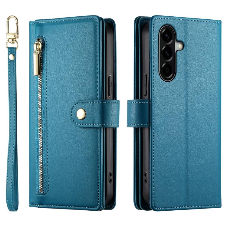 For Samsung Galaxy A37 5G Nine Card-slot Zipper Wallet Bag Leather Phone Case