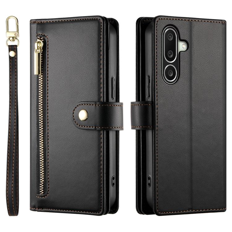 For Galaxy A27 5G Nine Card-slot Zipper Wallet Bag Leather Phone Case