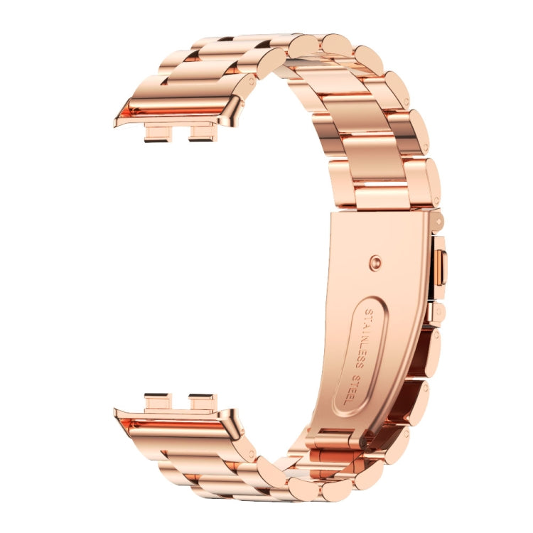 For Honor Band 10 / 9 MIJOBS Three-Beads Stainless Steel Watch Band