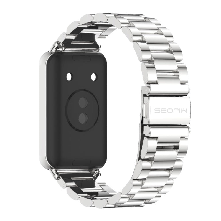 For Honor Band 10 / 9 MIJOBS Three-Beads Stainless Steel Watch Band