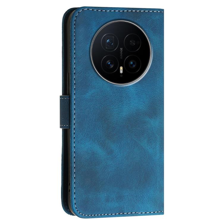 For Honor Magic8 Grid Butterfly Embossed Pattern Leather Phone Case with Lanyard